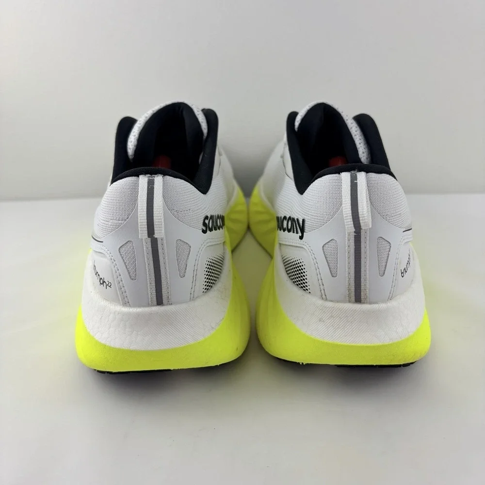 Saucony Triumph 22 White Citron Running Shoes Men's Size 10 S20964-135
